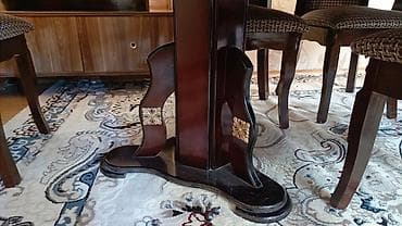 agac satilir: Qonaq otağı üçün, Açılmayan, Dördbucaq masa, 8 stul — 3