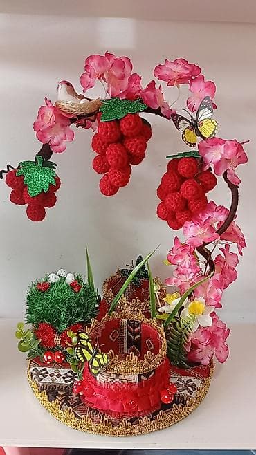 Novruz üçün əl işləri – bəzəkli xonçalar və dekor kompozisiyaları -