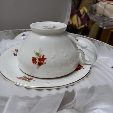 hediye: Çay dəsti, rəng - Ağ, Farfor, 6 nəfərlik — 3