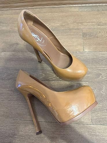 Tuflilər, Ölçü: 37, rəng - Bej, İşlənmiş