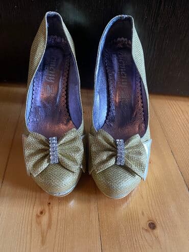 Tuflilər, Ölçü: 37, rəng - Qızılı, İşlənmiş — 3