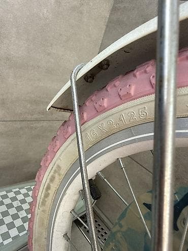 velosiped: Uşaq velosipedi – 16 düym - Rəng: çəhrayı, naxışlı dekorlar - — 4