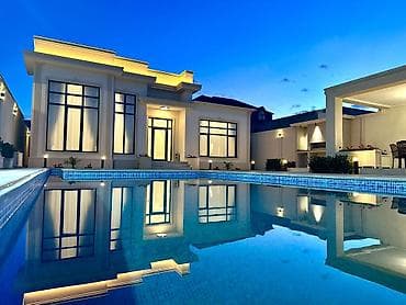 Mərdəkanda yerləşən isti, hovuzlu bağ evimiz xidmətinizdədi,xidmətə