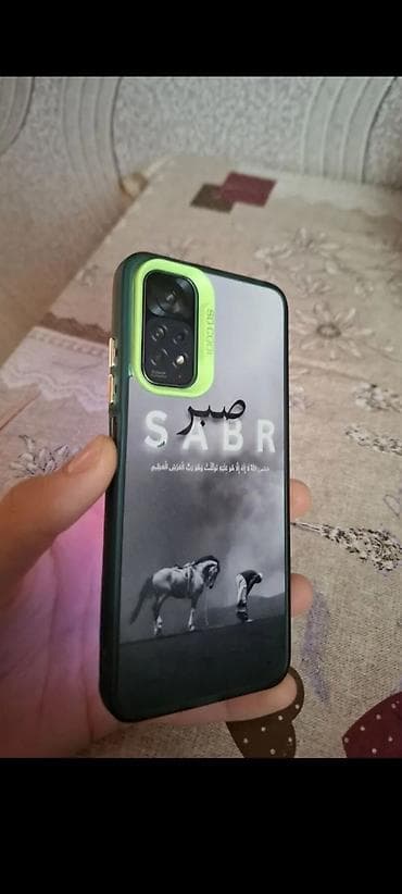 telefon aksesuar: Redmi Note 11, 128 GB, rəng - Mavi, Barmaq izi — 1