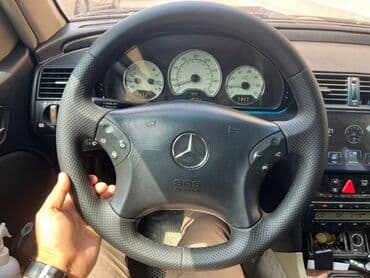Рули: Mercedes-Benz avtomobilləri üçün uyğun, qara rəngli sükan. zavod — 1