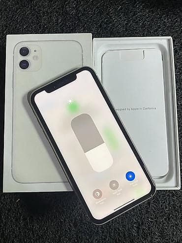 IPhone 11, 128 GB, Ağ, Zəmanət, Kredit, Face ID — 5