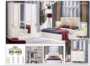 2 qapılı: Təknəfərlik çarpayı, 2 tumba, Türkiyə, Yeni — 1