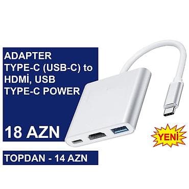 xarici hard disk: Type-C/USB-C Adapterlər/Konverterlər (Çeviricilər) ⭐Type-C (USB-C) to — 7
