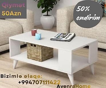 divan gence: Düz masa, Açılmayan, Təkərsiz, Laminat, Zəmanətsiz — 1