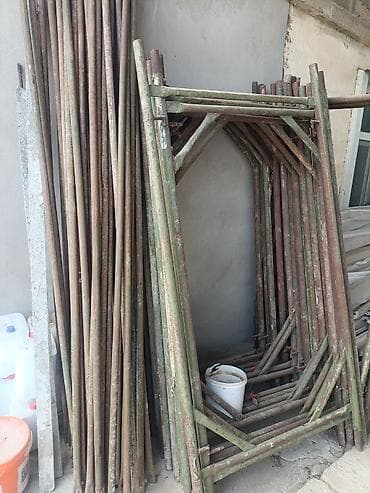 Metallik iskele dəsti (lesa, ayaqaltı) - Material: qalın divarlı polad — 1
