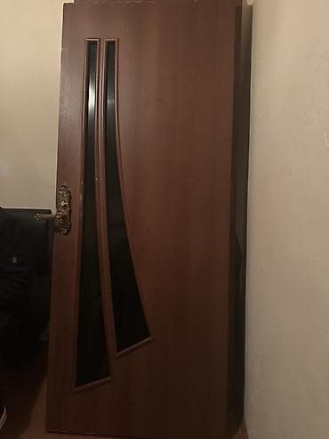 Quru inşaat materialları: Taxta interyer qapısı və aksesuar dəsti - Material: ağac (taxta — 3