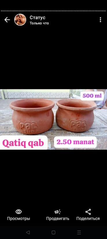 Ləpələr: 500 millilitr QATIQ VƏ QAYMAQ QABİ SU KECİRMİR, içərisi xusisi — 1