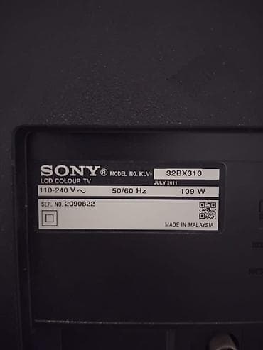 Sony Bravia LCD Televizor – Model KLV-32BX310 - Ekran diaqonalı: 32