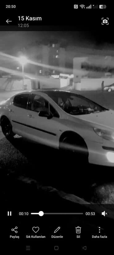 lada kalina 2009: Peugeot 407 sedan Xarici görünüş: - Ağ rəngli kuzov dam qara, 4 qapı — 3