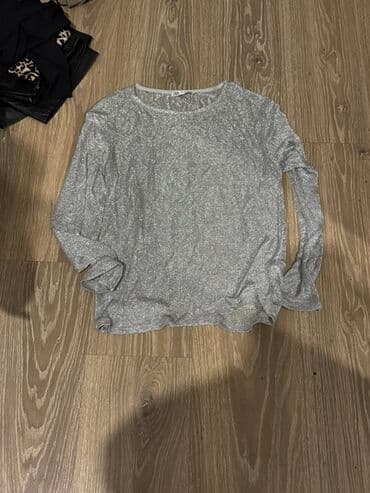 Məhsul: Parıltılı nazik trikotaj uzunqol bluz - Rəng: Gümüşü-boz