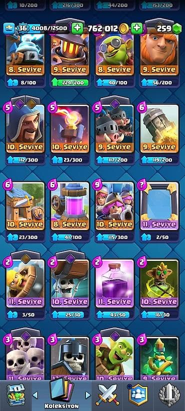 boks kiseleri: Clash Royale hesabı – yüksək səviyyəli və inkişaf üçün zəngin — 6