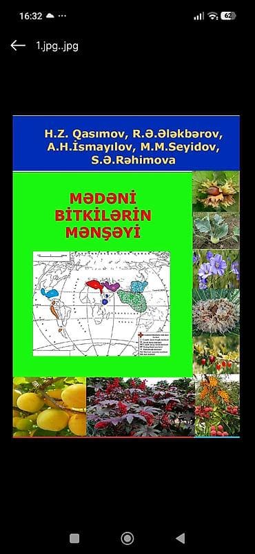 medeli: Məhsul: “Mədəni Bitkilərin Mənşəyi” kitabı Müəlliflər: H.Z. Qasımov — 1