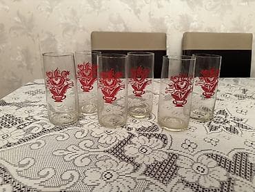 Stəkanlar, rəng - Qırmızı, Şüşə, 6 ədədli dəst lalafo.az -da Stəkanlar, rəng - Qırmızı, Şüşə, 6 ədədli dəst