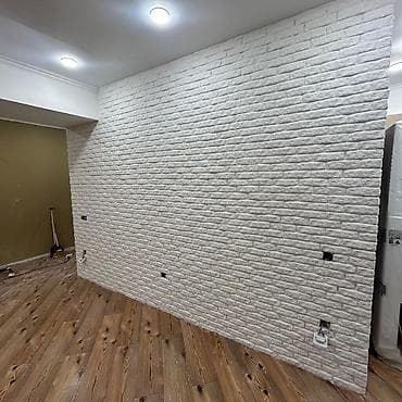 Ağ dekorativ kərpic panelləri – interyer üçün matriyal və isckilik