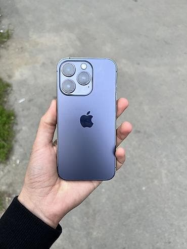 simsiz: IPhone 14 Pro, 128 GB, Deep Purple, Simsiz şarj, Face ID — 1