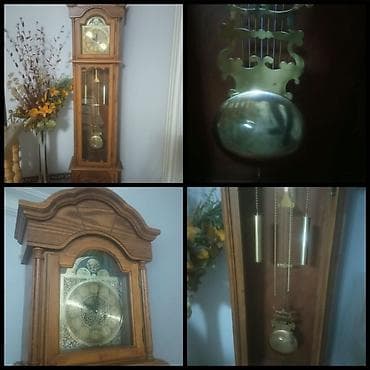 Antikvar alman istehsalı qüllə saatı (grandfather clock) -