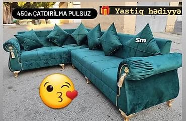 Künc divan, Yeni, Açılmayan, Bazasız, Parça, Şəhərdaxili pulsuz çatdırılma