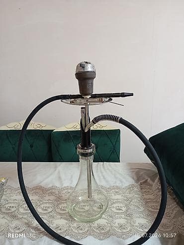 star silim: Nərgilə seti – şüşə kolba və metal gövdəli - Brend/model: İGLA yazılı — 1