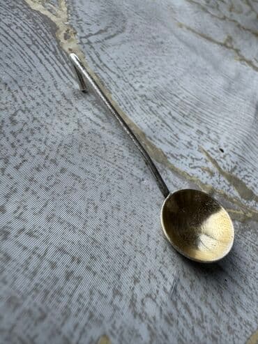 gümüş stəkan: Gümüş mini qaşıq 875 prob – kolleksiya və ya təqdimat üçün dekorativ — 3