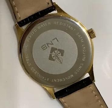 islenmis saat: LNS kişi qol saatı – klassik və zərif dizayn - Brend/model: LNS, arxa — 3