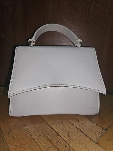 polis çantası: Ağ mini qadın çantası - Rəng: tam ağ - Material: süni dəri - Dizayn — 5