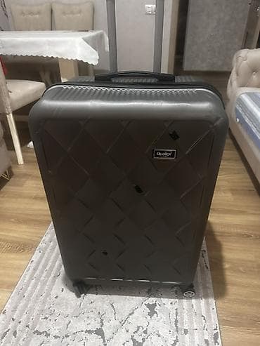 ninebot e2 pro: Oualex sərt korpuslu trolley çamadan - Rəng: tünd boz/metallik - — 1