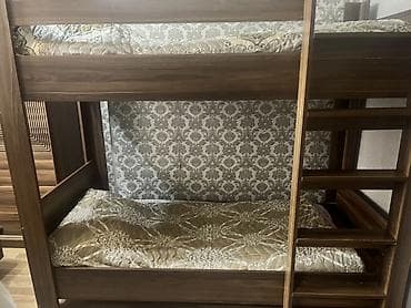 bag mebel: Oğlan və qız üçün, İşlənmiş, Çarpayı, Matrassız, Siyirməsiz, Taxta — 2