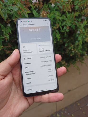 işdənmiş telefon: Oppo Reno8 T, 256 GB, rəng - Bənövşəyi — 6