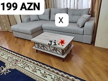 Dördbucaq masa, Açılmayan, Təkərsiz, Teksturalı laminat, Zəmanətsiz