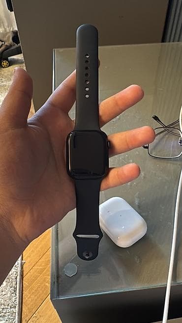 Smart saat, Apple, Sensor ekran, rəng - Qara