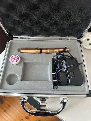 ten effekti: Microblading ten effekti pudra effekti ucun tatu aparati hec istifade — 3