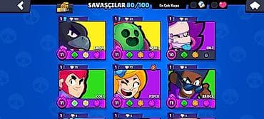 metal türbalar: Brawl Stars hesabı – yüksək səviyyəli profil - Kupa Yolu: 28,862 - — 2