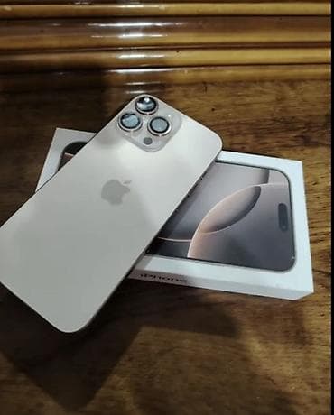 ayfon 6 s: IPhone 16 Pro Max, 512 GB, Desert Titanium, Barmaq izi, Face ID, Sənədlərlə — 2