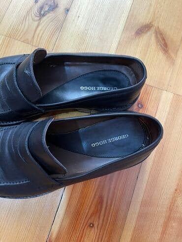 ayaqqabı мокасини: George Hogg kişi loaferləri - Rəng: qara - Material: üst hissə – — 3