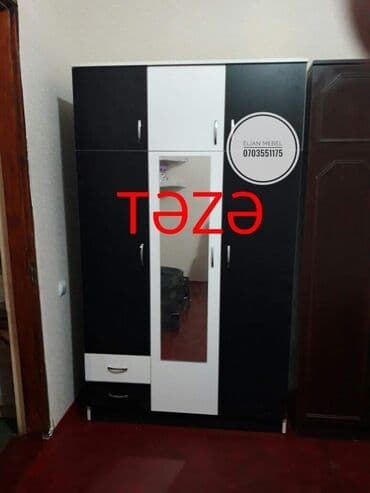 şifoner dolab: Yeni, Açılan, 3 qapılı Düz dolab, Şifonyer, Azərbaycan — 8