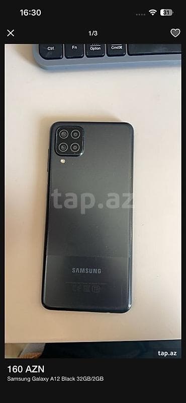 samsung chromebook: Samsung Galaxy A12, 32 ГБ, цвет - Черный — 1