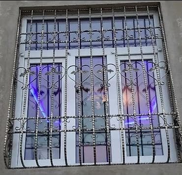 pencere dekor: Dəmir pəncərə barmaqlıqları – dekorativ və təhlükəsizlik üçün. - — 10