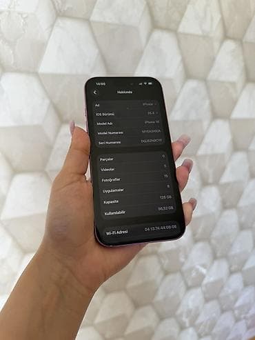 səs oturucu: IPhone 16, 128 GB, Çəhrayı, Barmaq izi, Face ID — 6