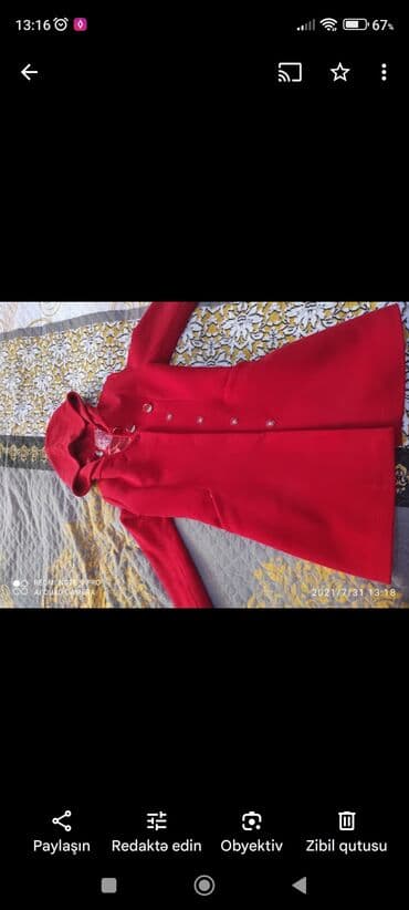 loreta palto: Palto 2 dəfə geyinilib sederekden almışam 115 manata 50 manata satıram — 2