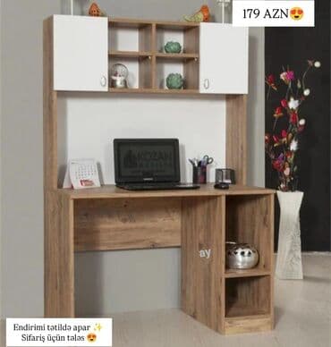 uşaq ucun yazı masası: *İkinəfərlik yazı masası* 280 AZN Ölçü 160/160/50 Sifarişle 2/3 — 7