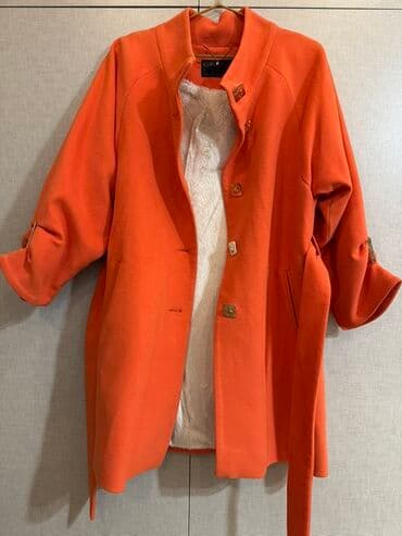 qadınlar üçün təbii dublyonkalar: Palto, L, rəng - Narıncı — 4