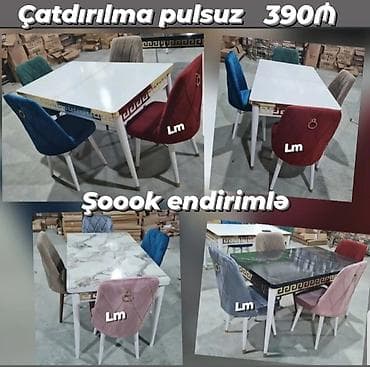 koxna mebeli: Masa dəsti _*TÜRK FABRİK İSTEHSALI*_ *Çatdırılma+quraşdırılma şəhər — 1