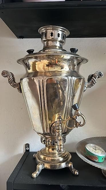 Бочки: Qədimi aynalı samovar 6 litrlik tam sağlamdır.Antik — 1