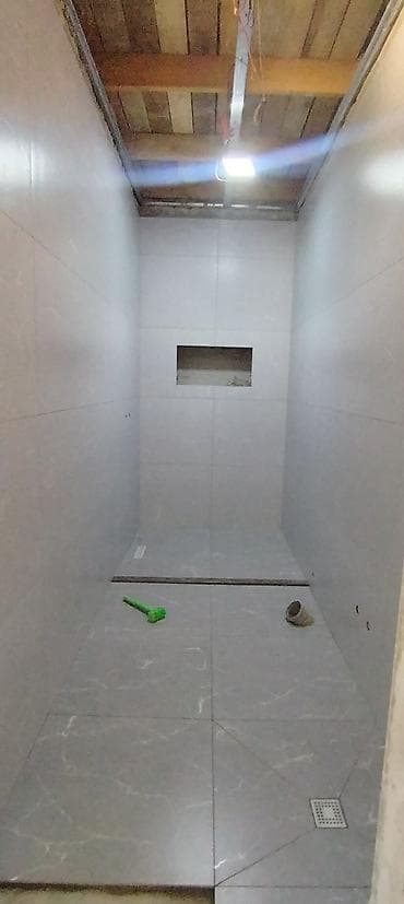 ucuz ev temiri: Xidmət: Kafel-metlax və duş zonası plitələmə işi Təsvir: - Hamam və — 7