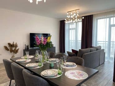 kiraye bakı: Mənzil kirayə verilir. 11.3 mərtəbə 3 otaq, 115 kv. Tam əşyalı. Dəniz — 3